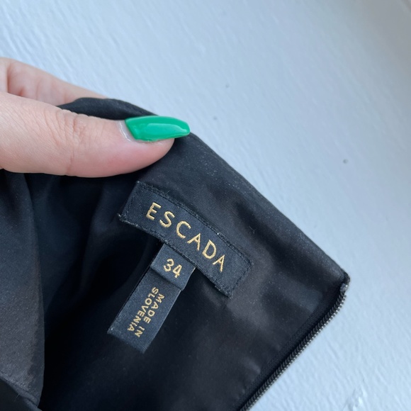 Black Escada Dress Size 34 - Picture 5 of 9